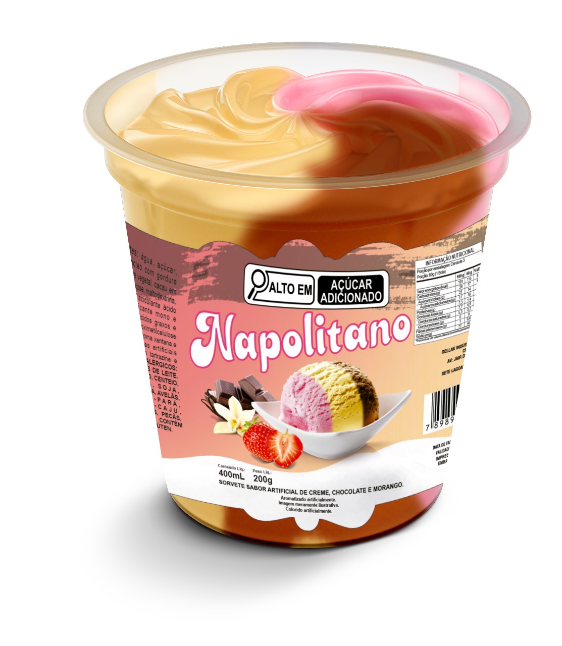 Copão sabor Napolitano 400 ml