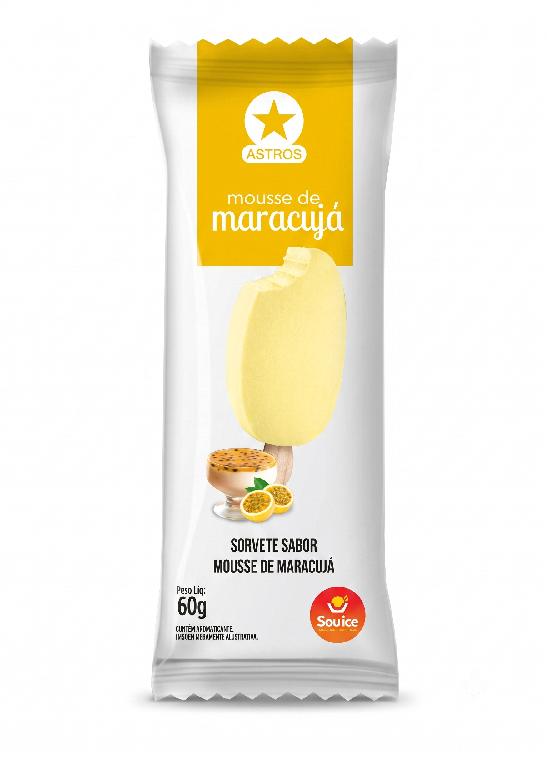 Astros Mousse de Maracujá
