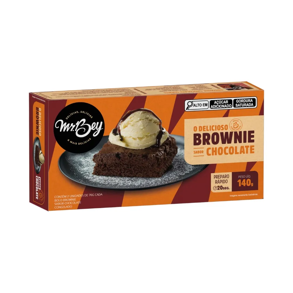 Brownie sem Nozes 140g ( 2 unidades)