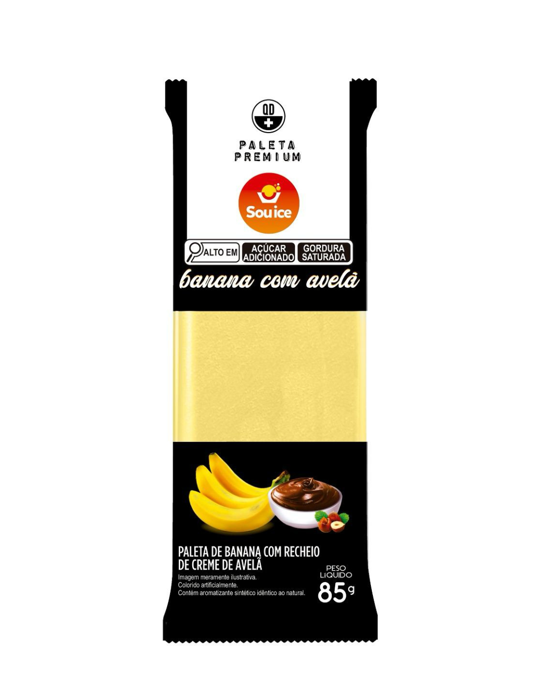 Paleta Banana com Avelã