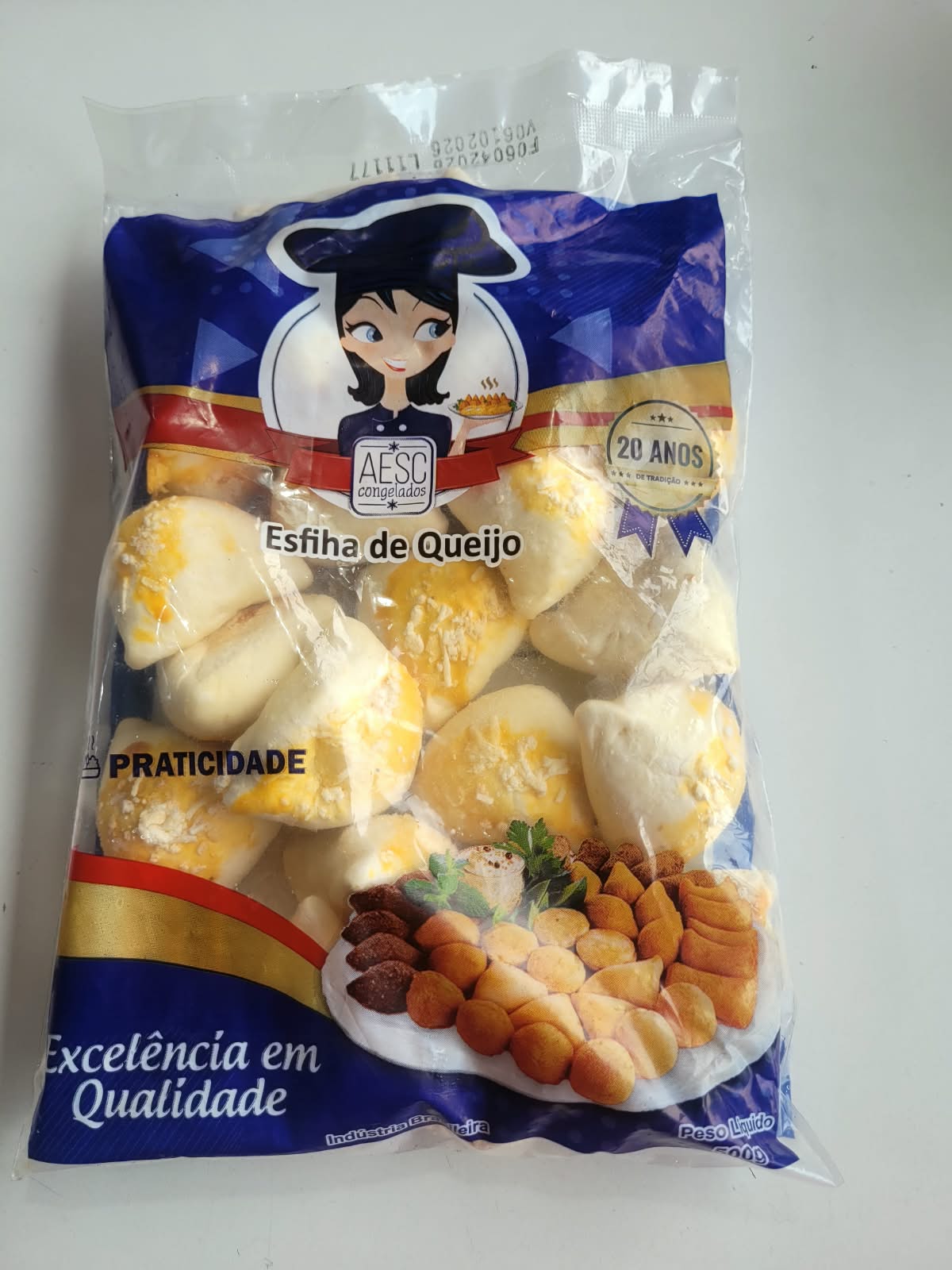 Mini Esfiha de Queijo  500g