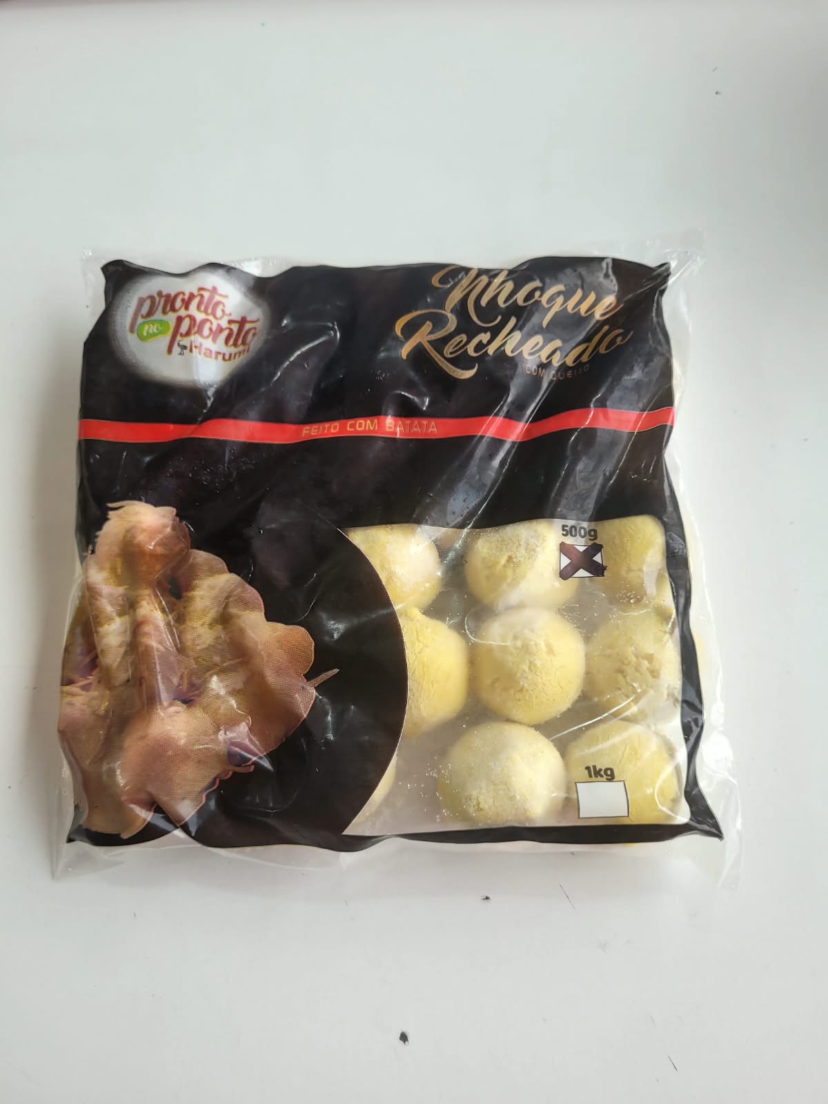 Nhoque Recheado com Queijo 500g ( Sem Molho )