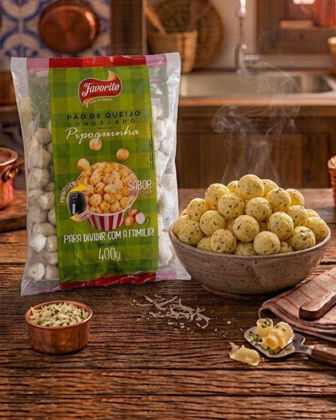 Pão de Queijo Pipoquinha Cebola e Salsa 400g